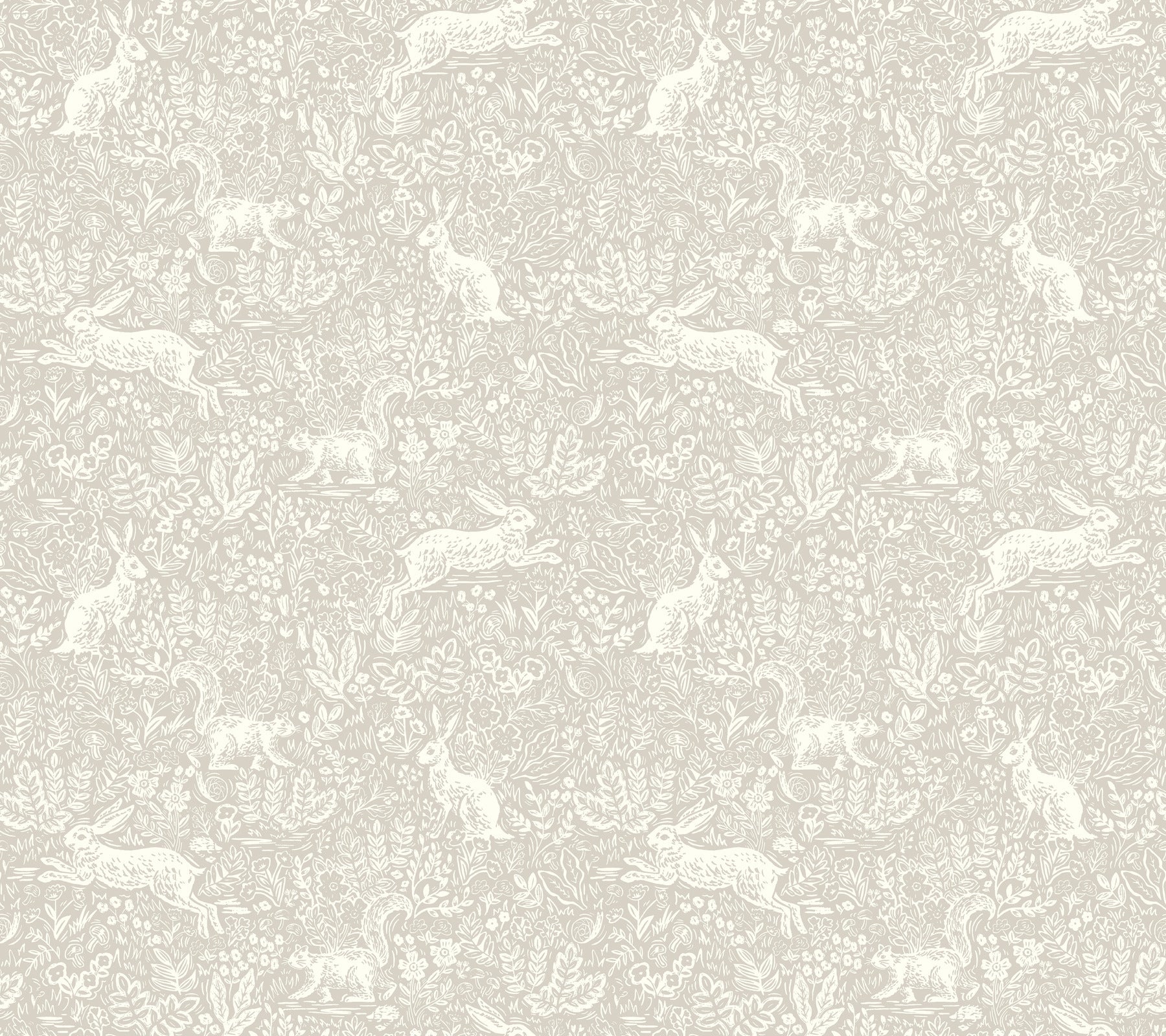 Fable Peel and Stick wallpaper in linen color - pattern number PSW1627RL - by Rifle Paper Co in the Rifle Paper Co Fourth Edition Peel and Stick Wallpaper collection