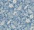 Pomegranate Peel and Stick wallpaper in blue & ivory color - pattern number PSW1631RL - by Rifle Paper Co in the Rifle Paper Co Fourth Edition Peel and Stick Wallpaper collection