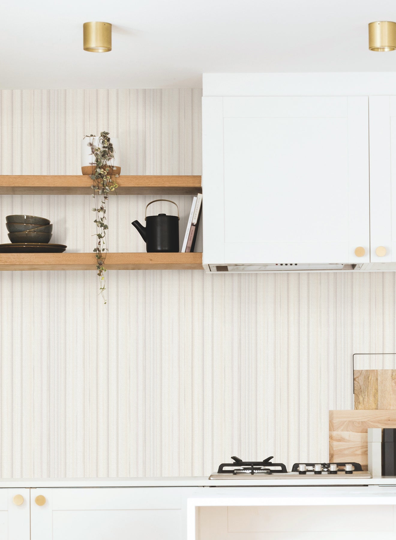 Striped Sunset Peel and Stick wallpaper in beige color - pattern number PSW1635RL - by York in the Missoni Peel and Stick Wallpaper collection