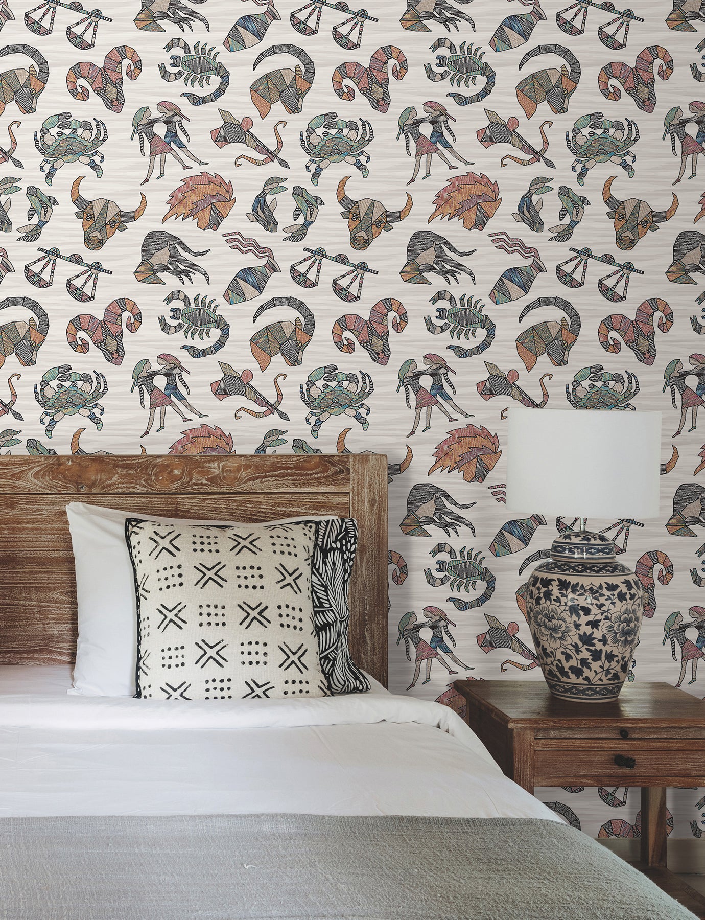 Constellations Peel and Stick wallpaper in multicolor color - pattern number PSW1644RL - by York in the Missoni Peel and Stick Wallpaper collection