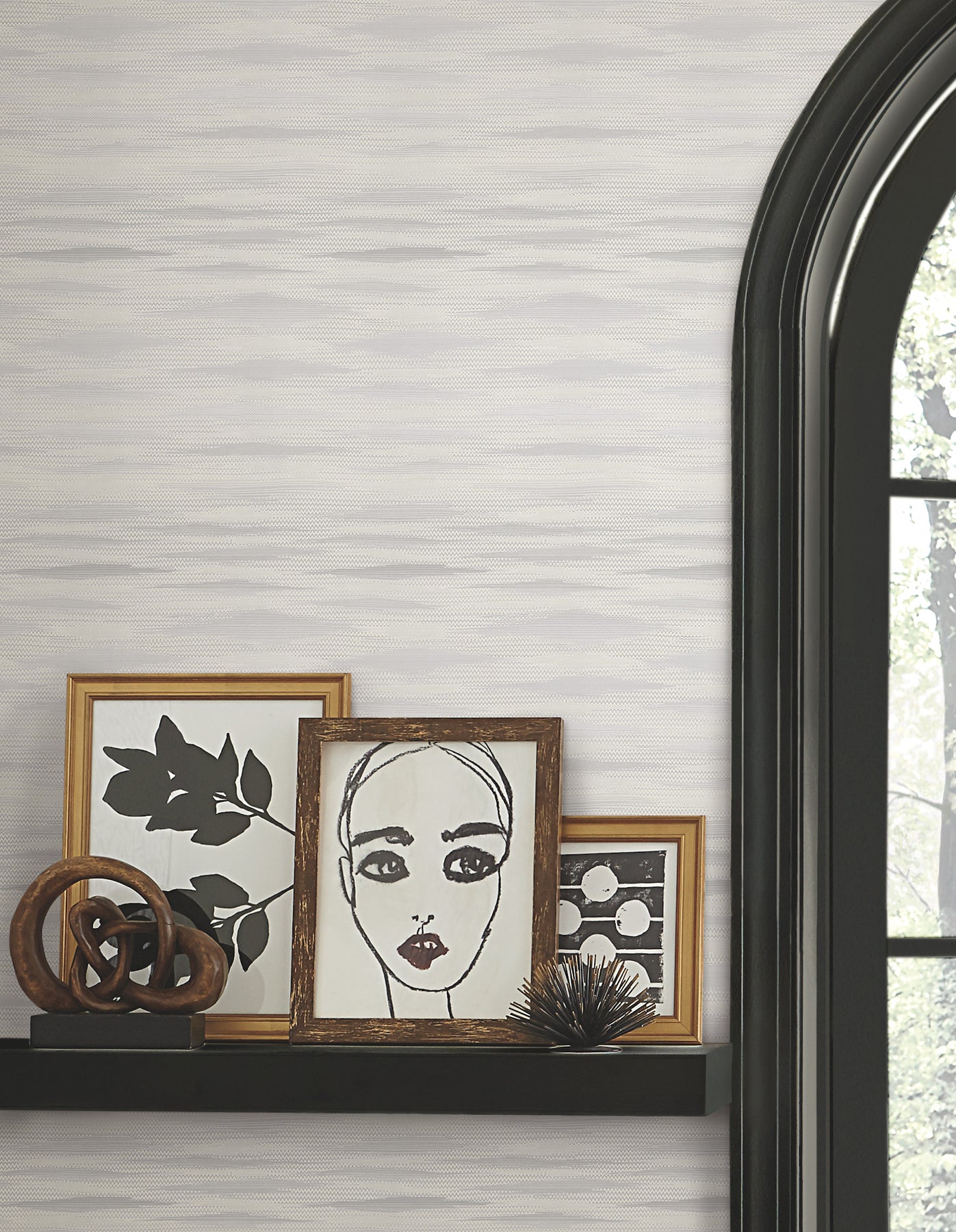 Fireworks Peel and Stick wallpaper in warm grey color - pattern number PSW1647RL - by York in the Missoni Peel and Stick Wallpaper collection