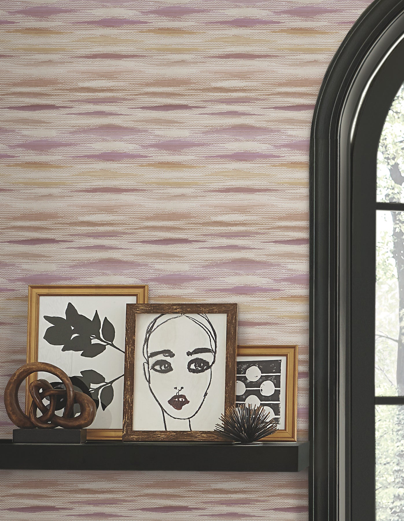Fireworks Peel and Stick wallpaper in mauve color - pattern number PSW1648RL - by York in the Missoni Peel and Stick Wallpaper collection