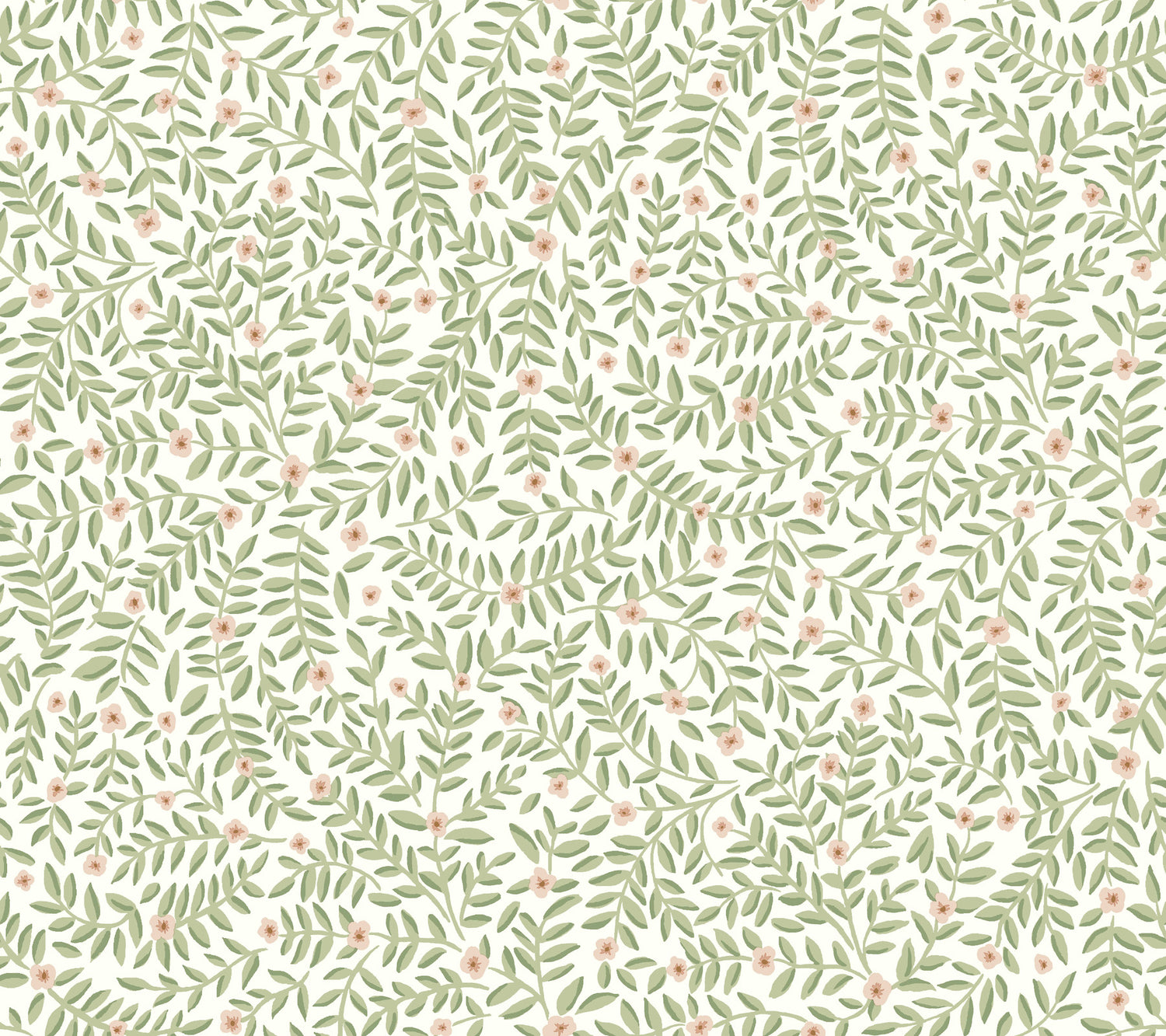 Elodie Petite Floral Peel and Stick wallpaper in cream metallic color - pattern number PSW1673RL - by Rifle Paper Co in the Rifle Paper Co Fifth Edition Peel and Stick Wallpaper collection