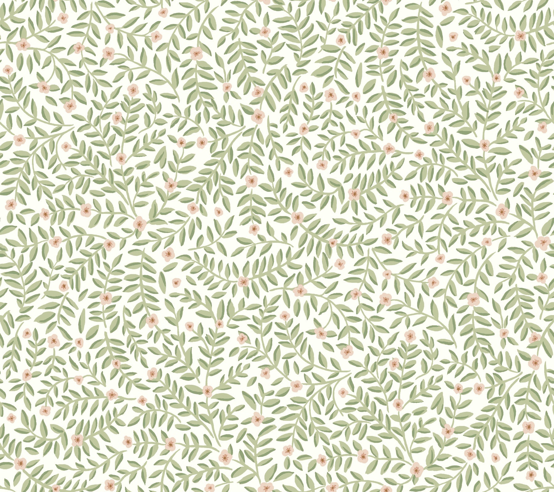 Elodie Petite Floral Peel and Stick wallpaper in cream metallic color - pattern number PSW1673RL - by Rifle Paper Co in the Rifle Paper Co Fifth Edition Peel and Stick Wallpaper collection