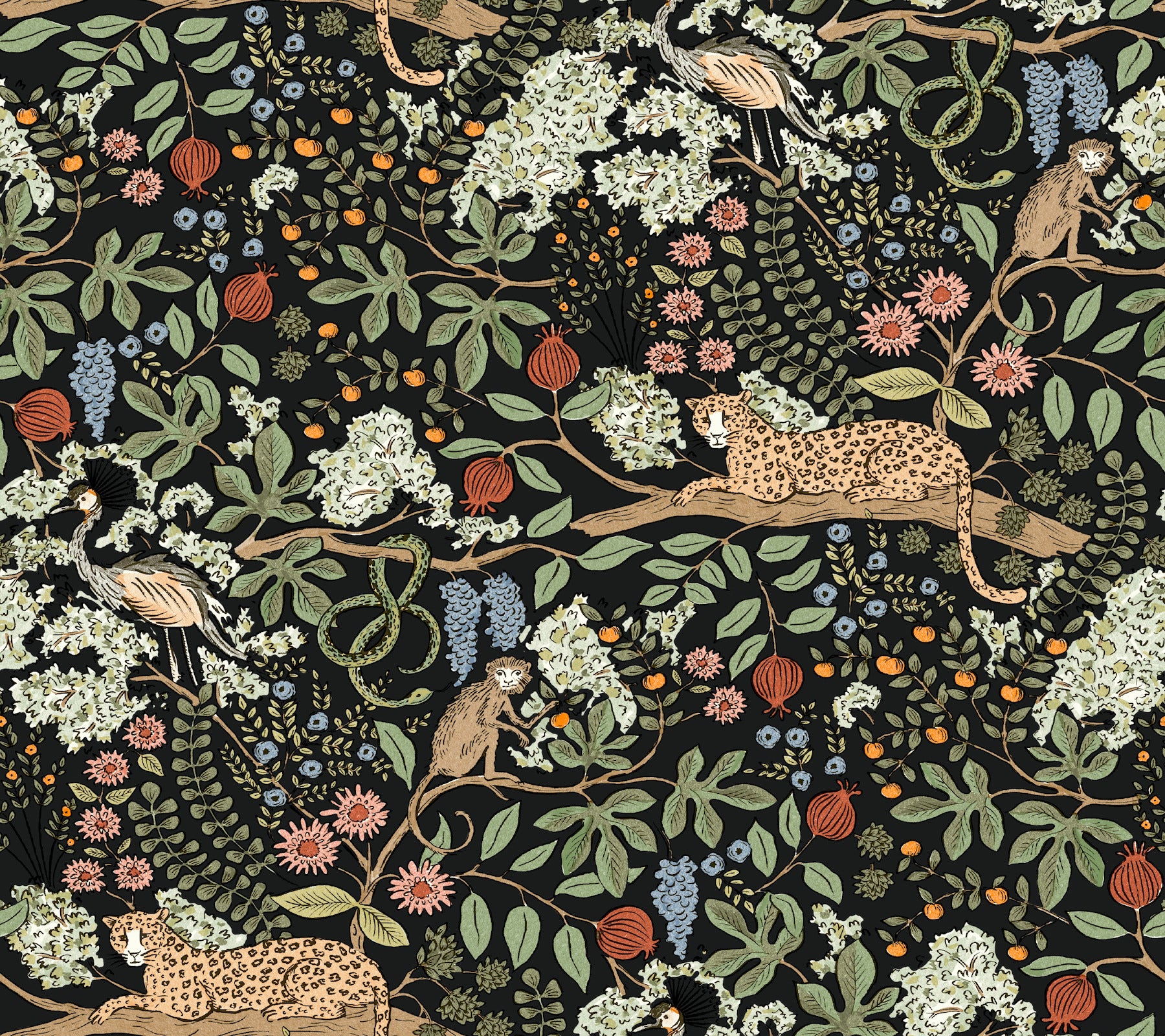 Rifle Paper Co. Safari Jungle Toile Wallpaper - Thumbnail 3