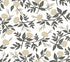 Peonies Floral Peel and Stick wallpaper in gold metallic color - pattern number PSW1686RL - by Rifle Paper Co in the Rifle Paper Co Fifth Edition Peel and Stick Wallpaper collection