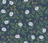 Peonies Floral Peel and Stick wallpaper in navy metallic color - pattern number PSW1687RL - by Rifle Paper Co in the Rifle Paper Co Fifth Edition Peel and Stick Wallpaper collection