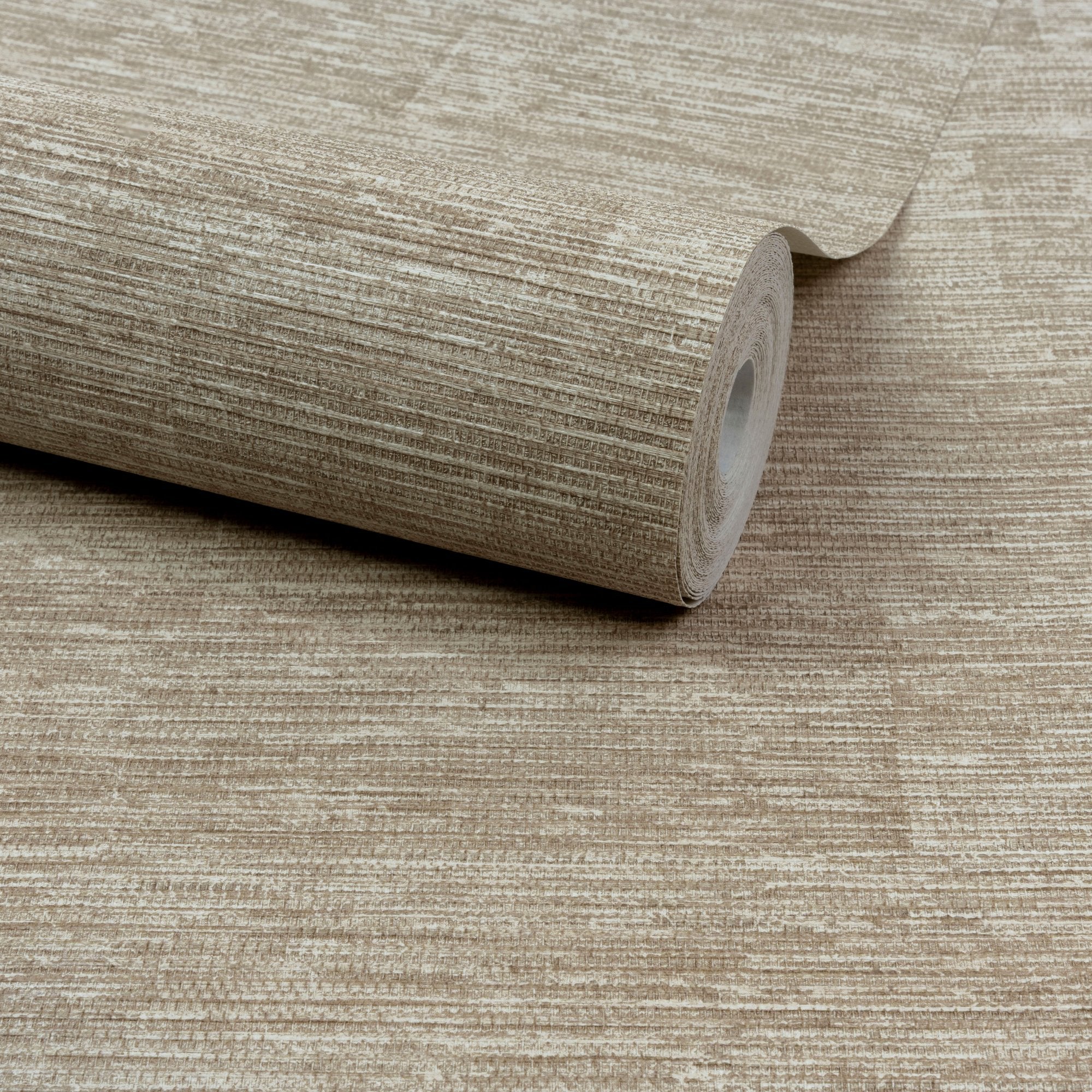 Textile Plain Wallpaper in beige color - pattern number PW1003 - by Grandeco in the Precious Weaves collection