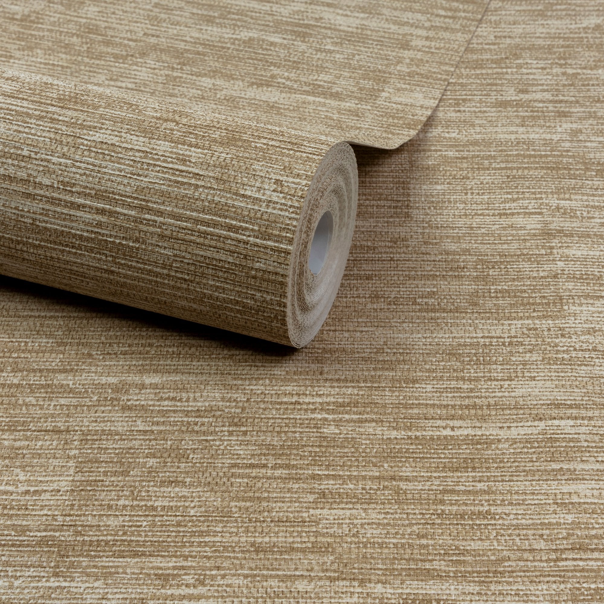 Textile Plain Wallpaper in beige color - pattern number PW1005 - by Grandeco in the Precious Weaves collection
