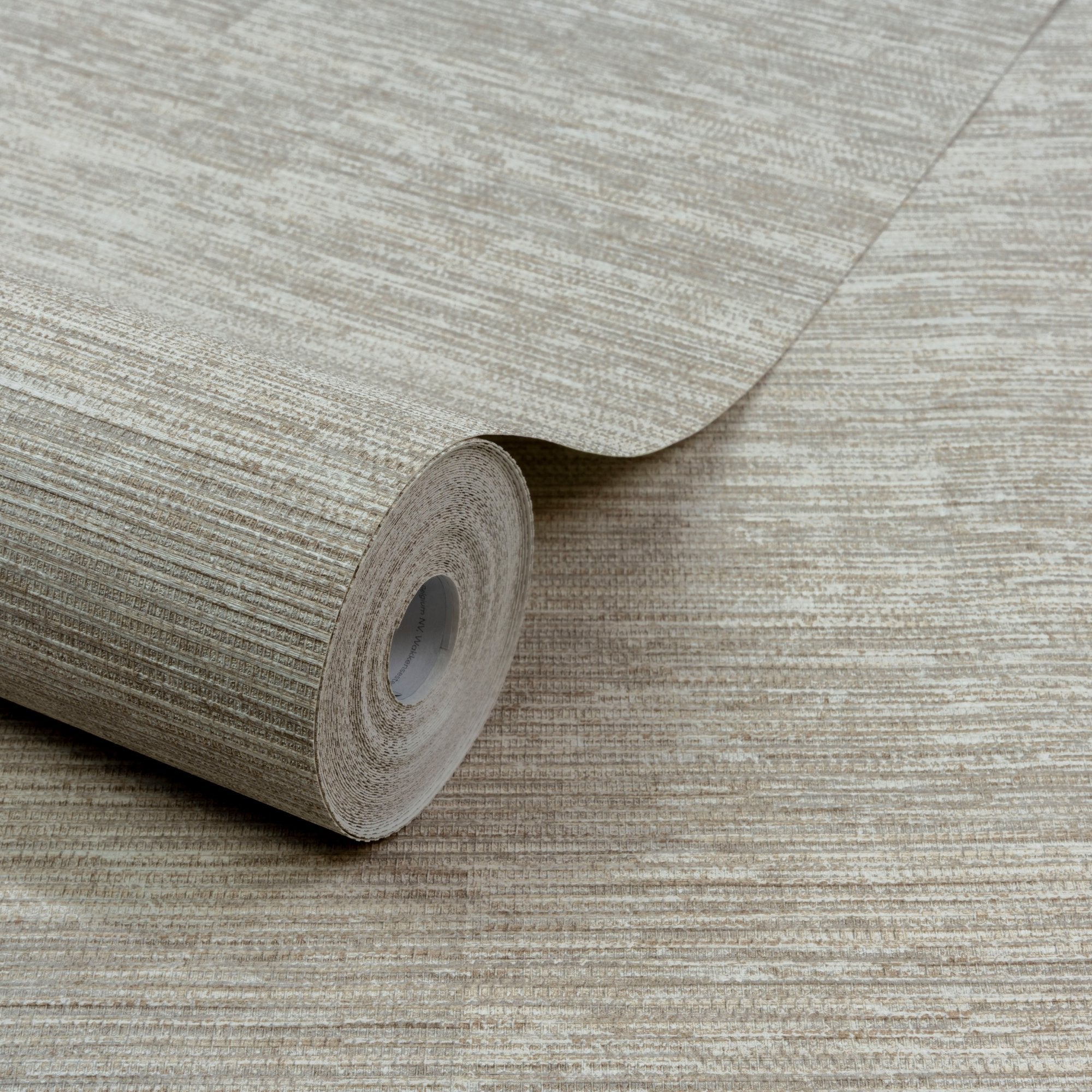 Textile Plain Wallpaper in beige color - pattern number PW1022 - by Grandeco in the Precious Weaves collection