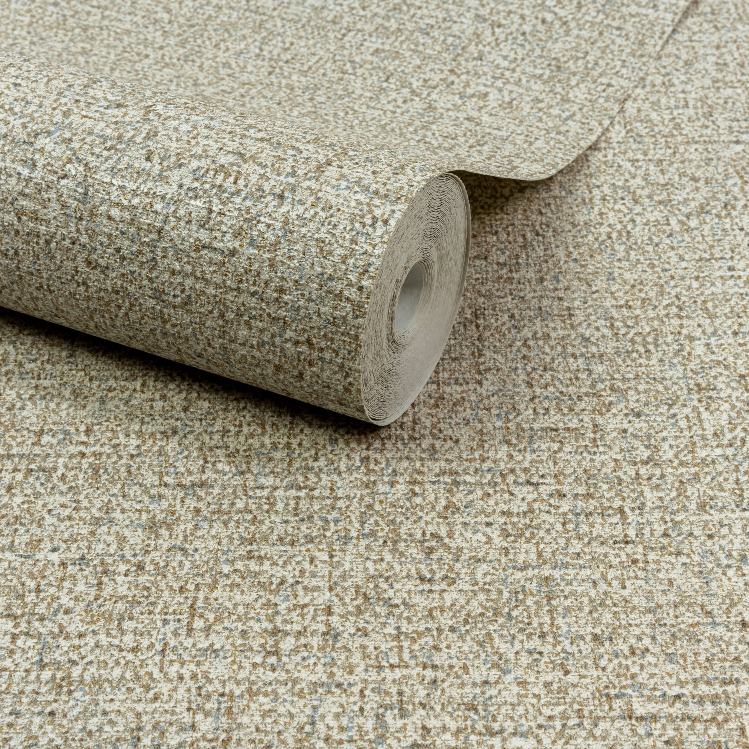Textile Plain Wallpaper in beige color - pattern number PW1103 - by Grandeco in the Precious Weaves collection