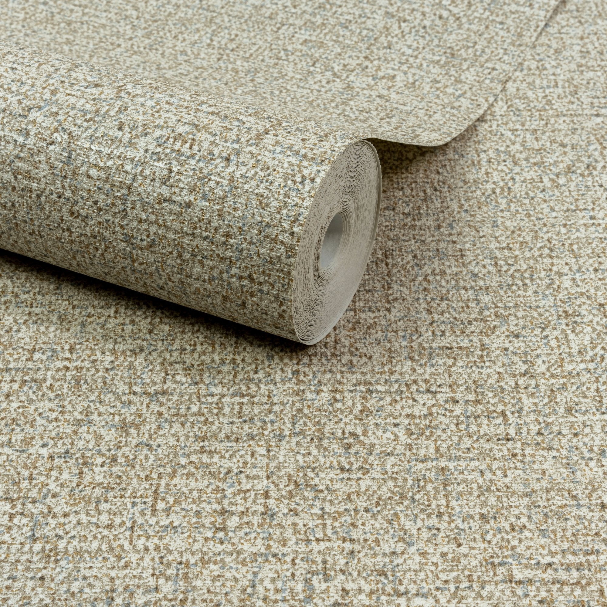 Textile Plain Wallpaper in beige color - pattern number PW1103 - by Grandeco in the Precious Weaves collection