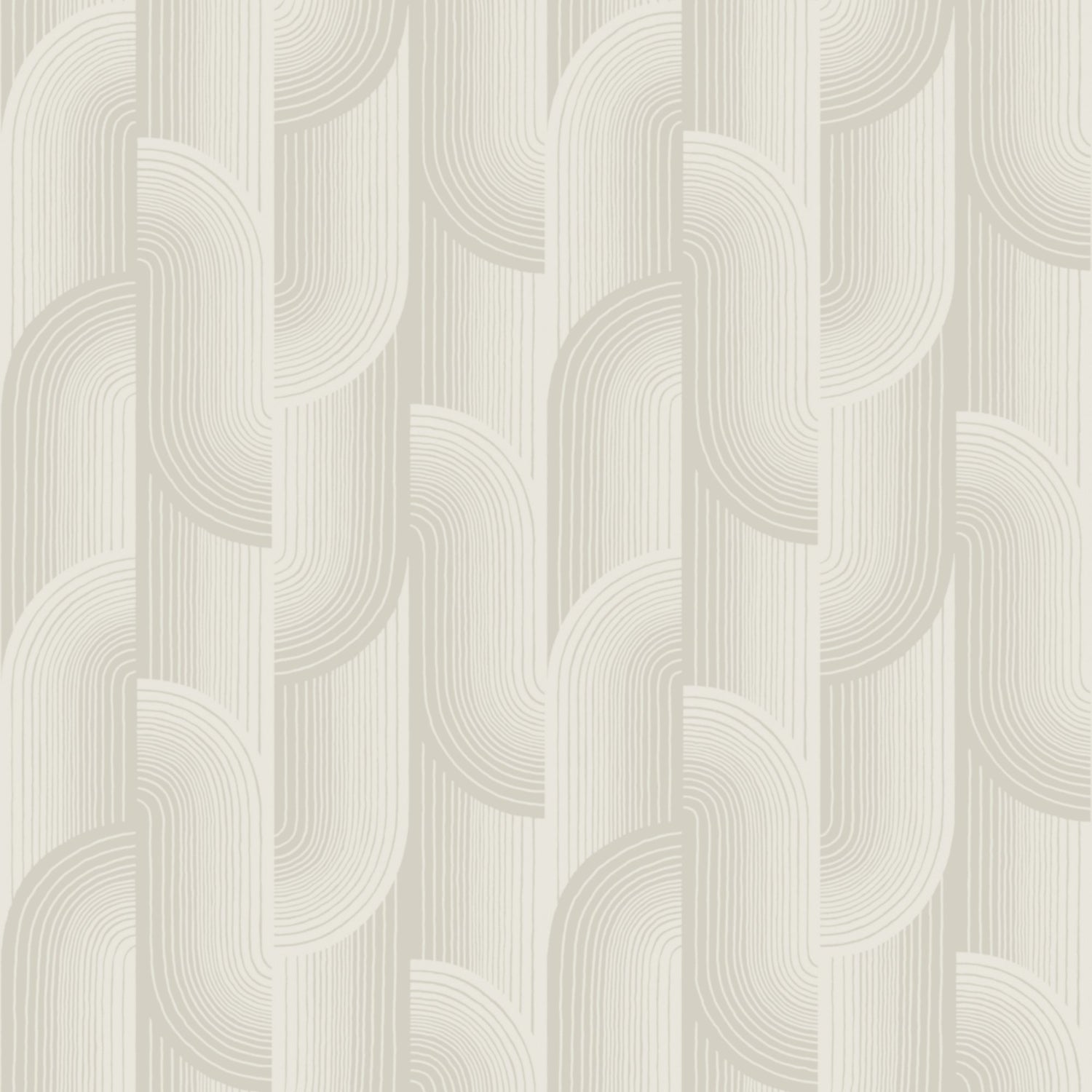 Geometric All-over Wallpaper in cream color - pattern number PW3108 - by Grandeco in the Precious Weaves collection