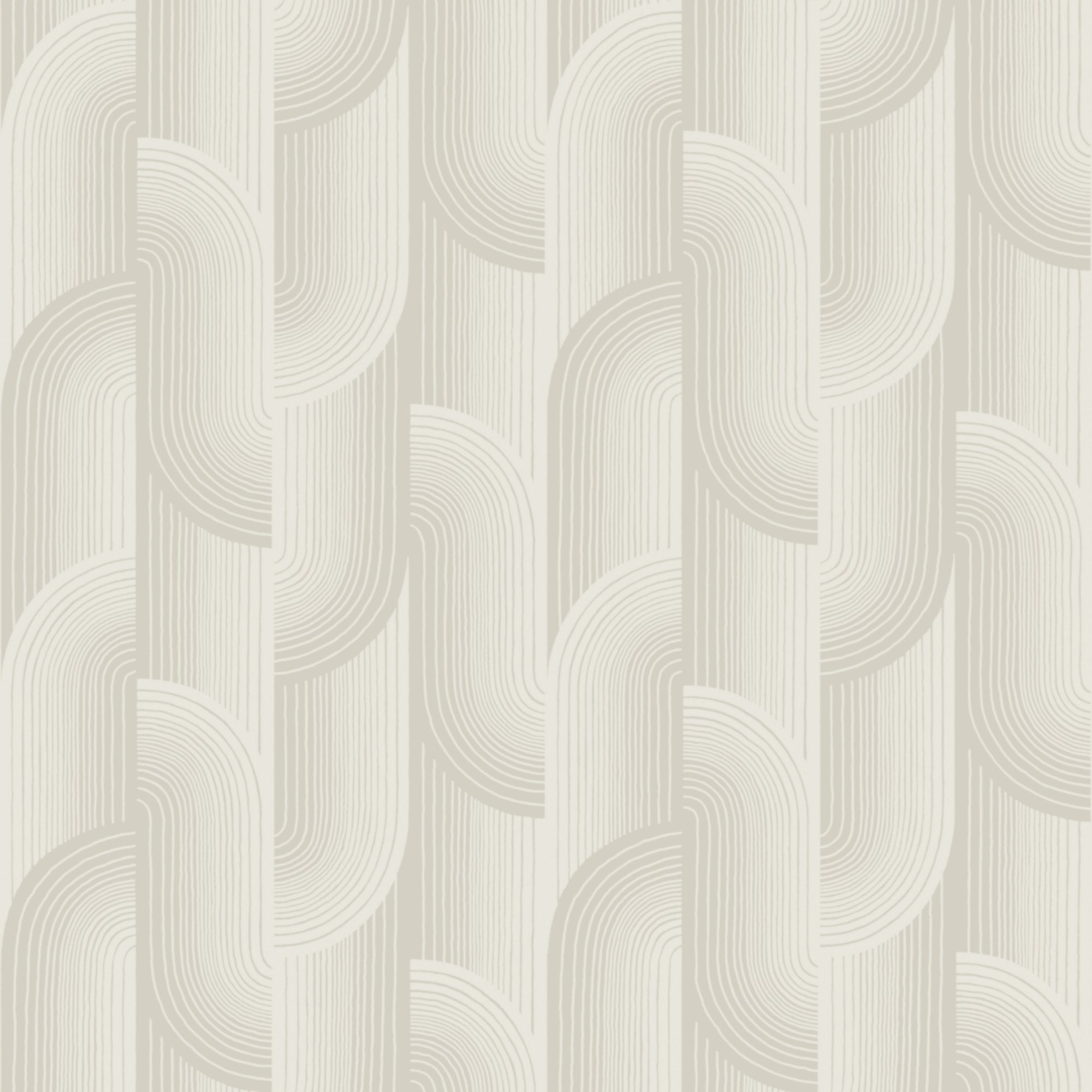 Geometric All-over Wallpaper in cream color - pattern number PW3108 - by Grandeco in the Precious Weaves collection