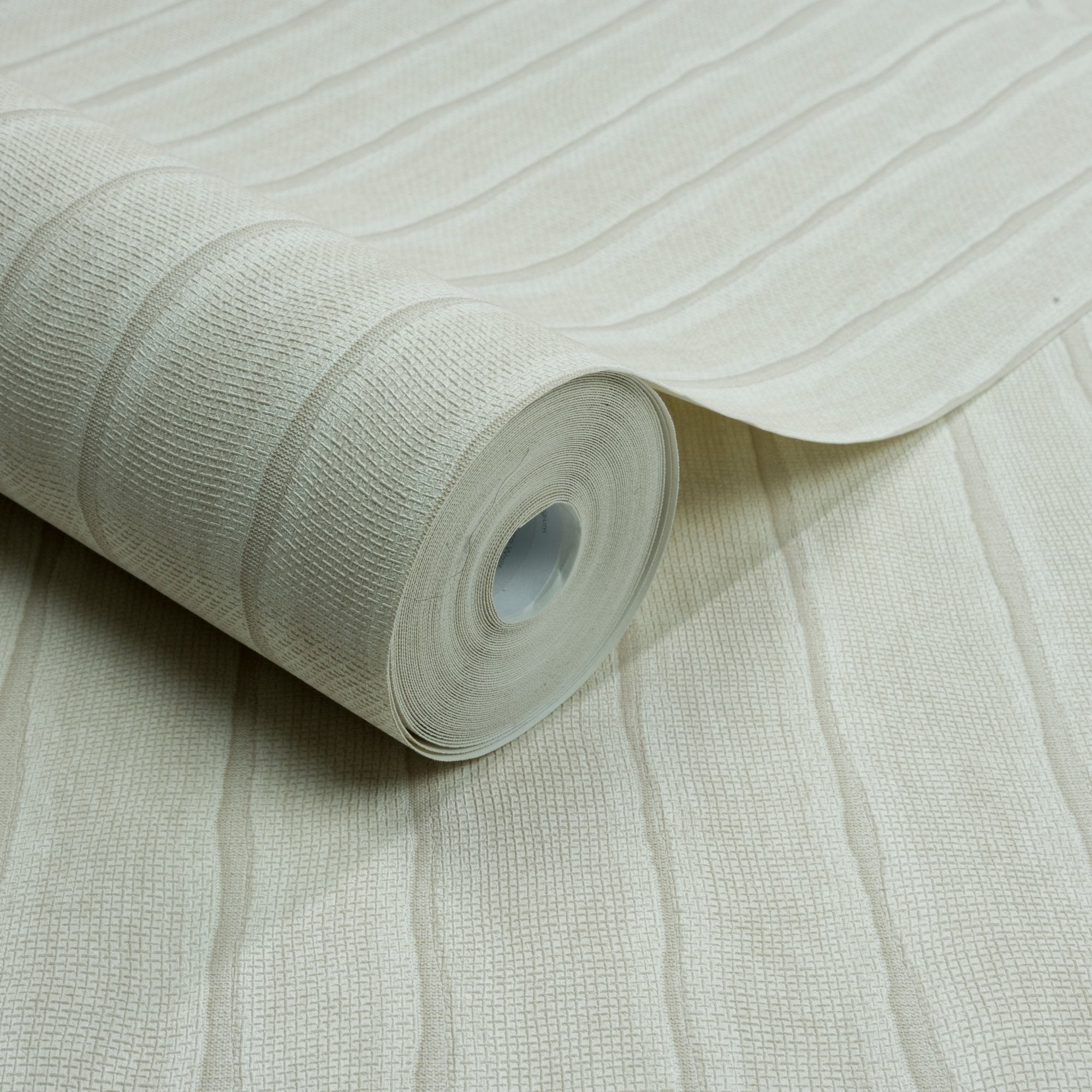 Irregular Stripes Wallpaper in beige color - pattern number PW4002 - by Grandeco in the Precious Weaves collection