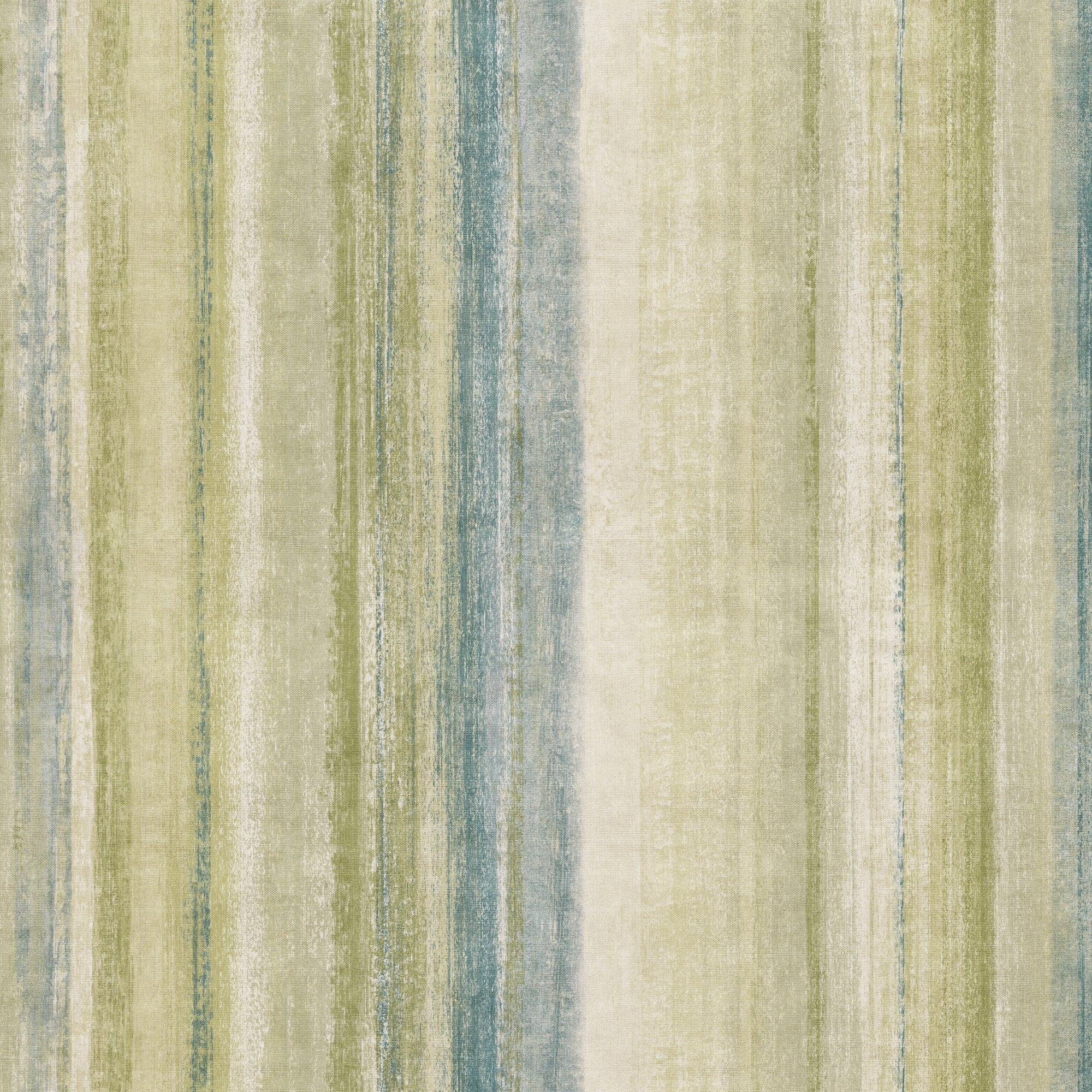 Styled Stripes 7 Panel Mural in green color - pattern number PW6001 - by Grandeco in the Precious Weaves collection