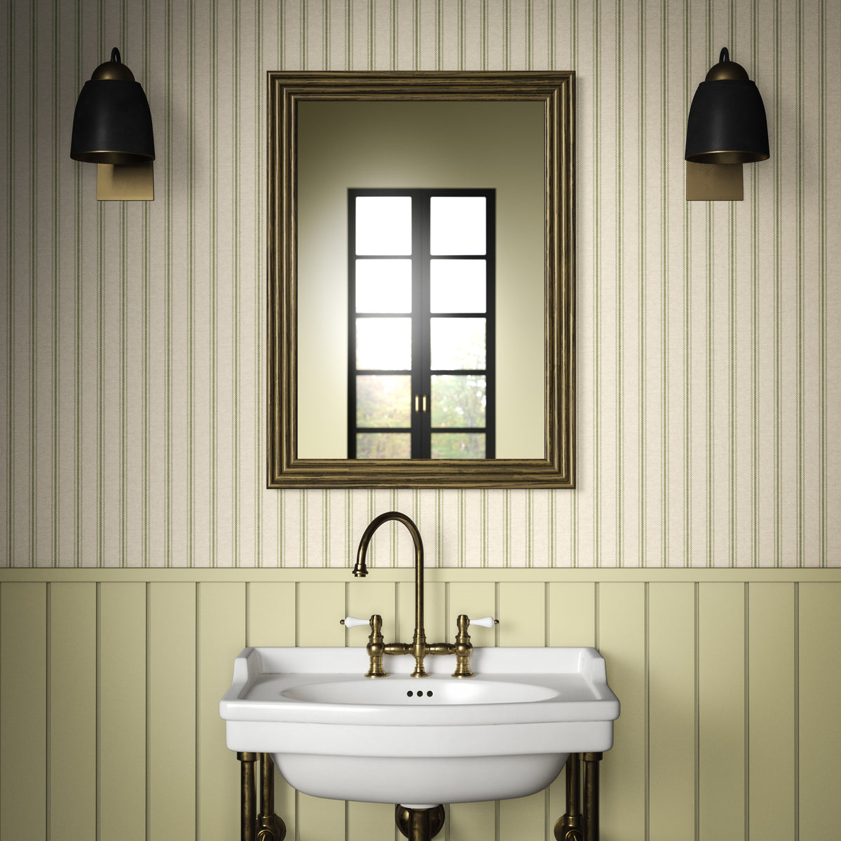 Aline Wallpaper in Sage color - pattern number PWC100002.30.0 - by The Pure Edit in the Sustainable Wallcovering collection