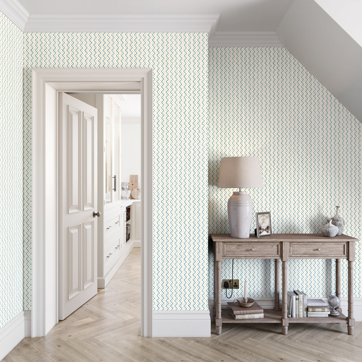 Azmi Wallpaper in Mineral color - pattern number PWC100003.13.0 - by The Pure Edit in the Sustainable Wallcovering collection