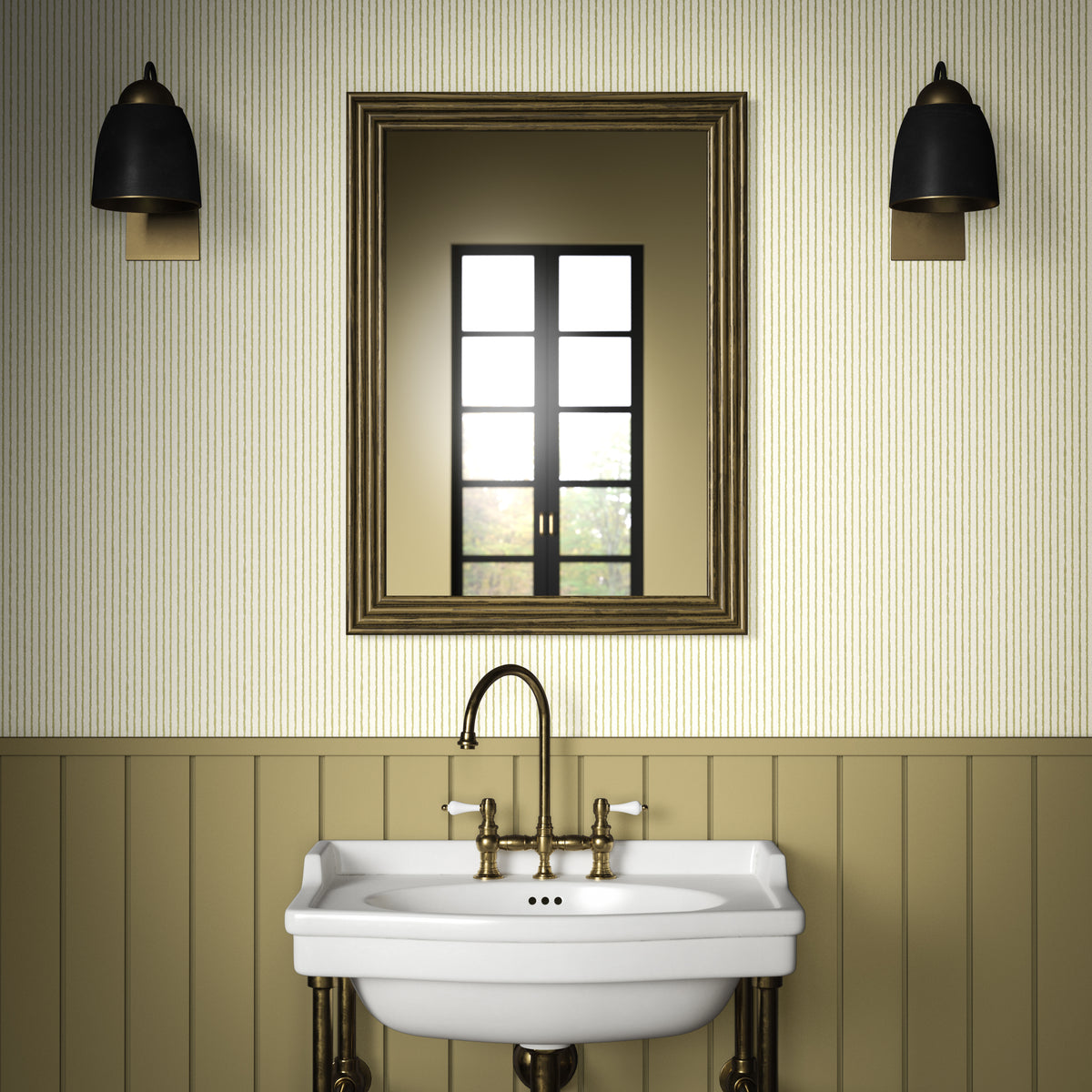 Cho Wallpaper in Leaf color - pattern number PWC100005.23.0 - by The Pure Edit in the Sustainable Wallcovering collection