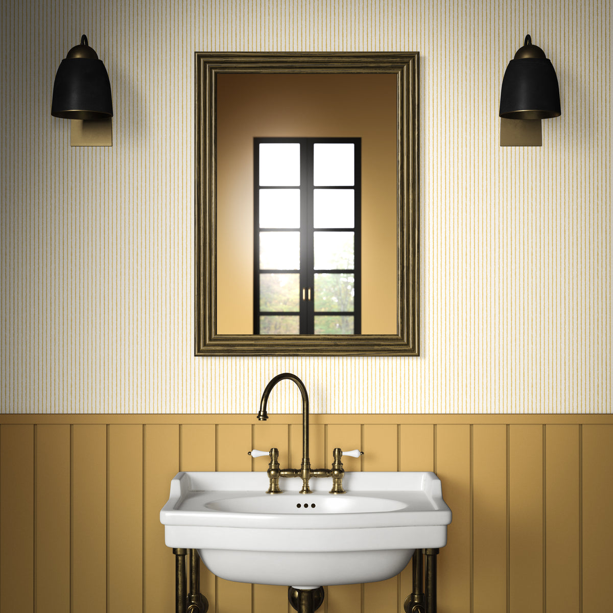 Cho Wallpaper in Saffron color - pattern number PWC100005.4.0 - by The Pure Edit in the Sustainable Wallcovering collection