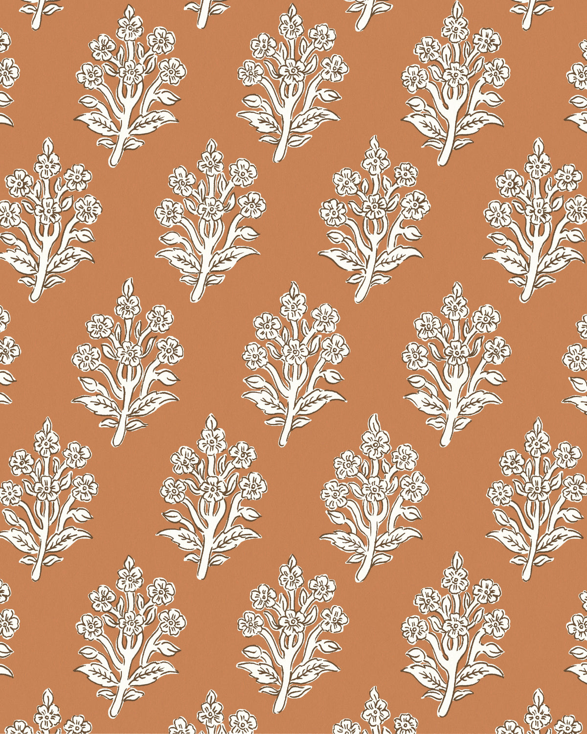 Dabu Wallpaper in Ginger color - pattern number PWC100006.12.0 - by The Pure Edit in the Sustainable Wallcovering collection