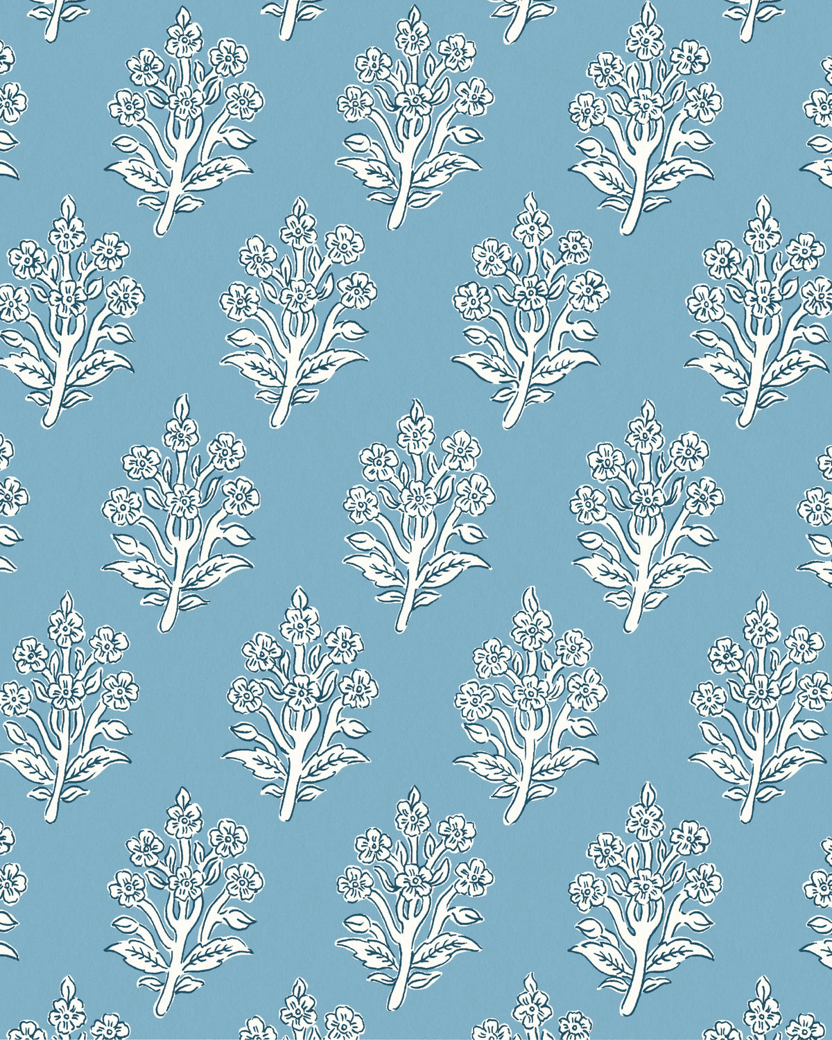 Dabu Wallpaper in Chambray color - pattern number PWC100006.5.0 - by The Pure Edit in the Sustainable Wallcovering collection