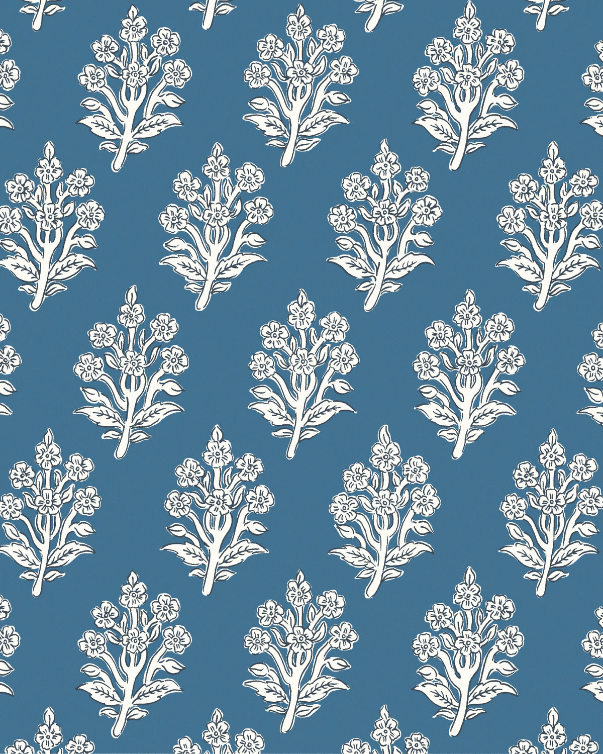 Dabu Wallpaper in Indigo color - pattern number PWC100006.50.0 - by The Pure Edit in the Sustainable Wallcovering collection