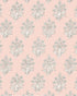 Dabu Wallpaper in Rose color - pattern number PWC100006.7.0 - by The Pure Edit in the Sustainable Wallcovering collection