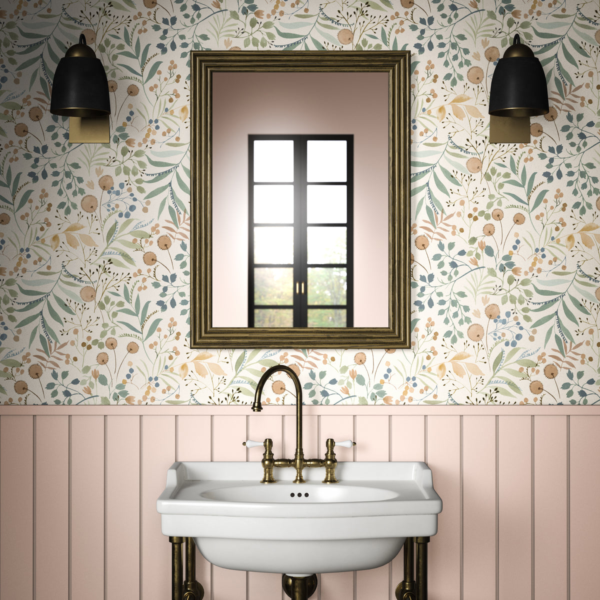 Hina Wallpaper in Bay Rose color - pattern number PWC100009.635.0 - by The Pure Edit in the Sustainable Wallcovering collection
