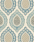 Indienne Wallpaper in Lapis color - pattern number PWC100011.516.0 - by The Pure Edit in the Sustainable Wallcovering collection
