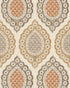 Indienne Wallpaper in Spice color - pattern number PWC100011.624.0 - by The Pure Edit in the Sustainable Wallcovering collection