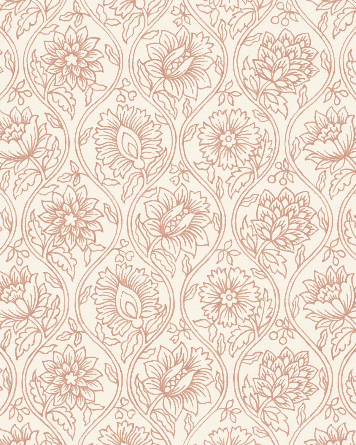 Lotus Wallpaper in Bay Rose color - pattern number PWC100013.7.0 - by The Pure Edit in the Sustainable Wallcovering collection