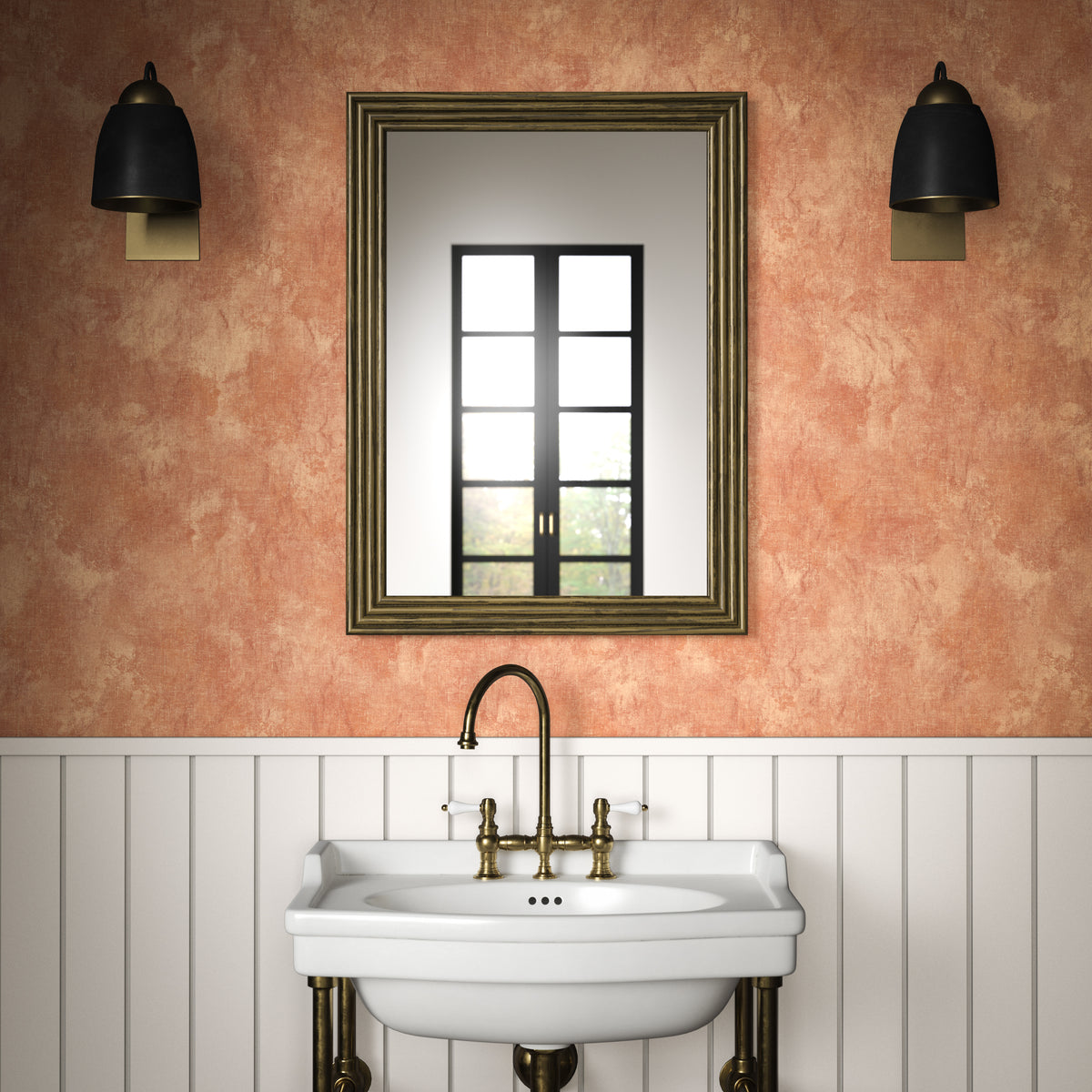 Namatha Wallpaper in Rust color - pattern number PWC100016.24.0 - by The Pure Edit in the Sustainable Wallcovering collection