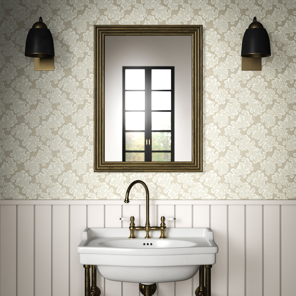 Odila Wallpaper in Oat color - pattern number PWC100017.106.0 - by The Pure Edit in the Sustainable Wallcovering collection