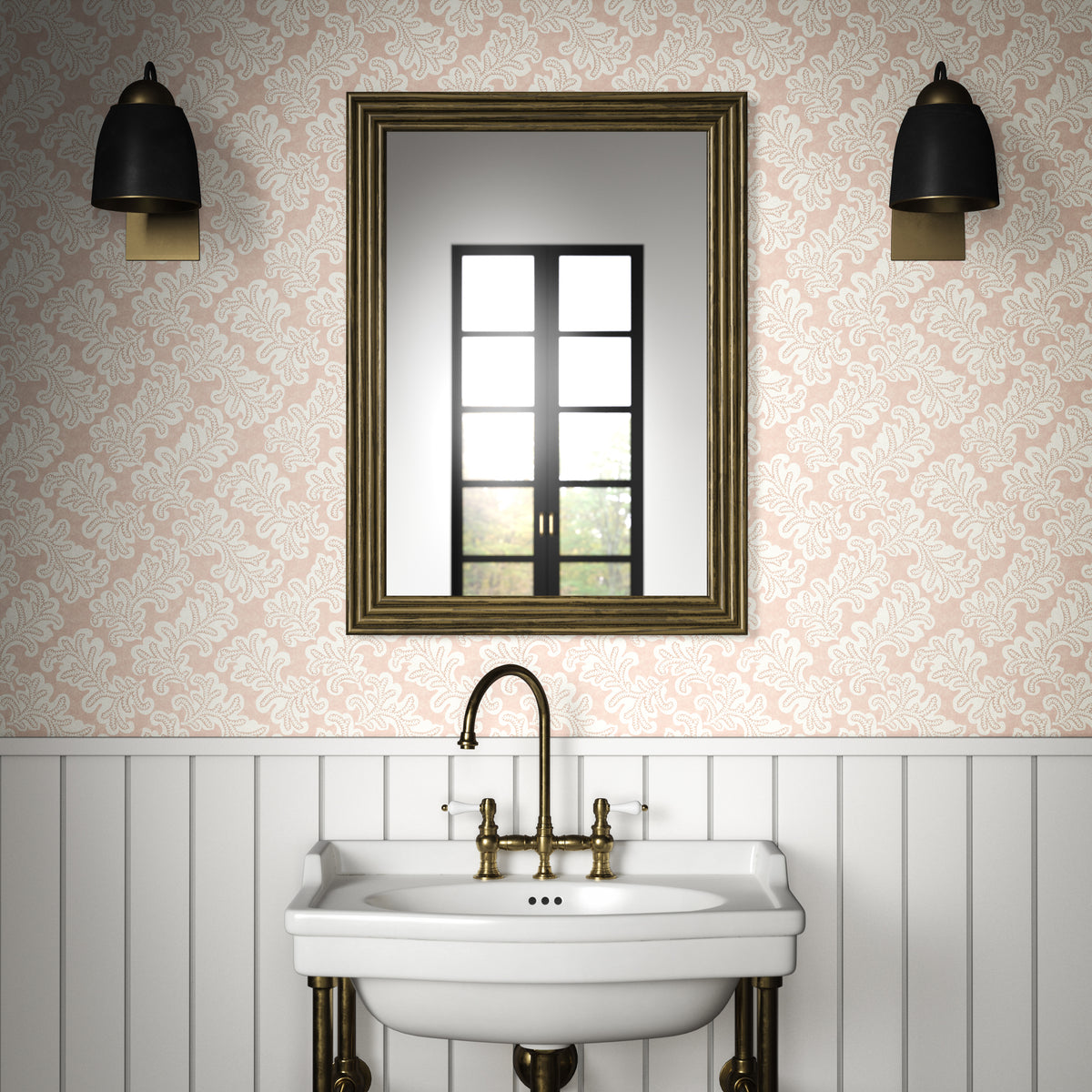 Odila Wallpaper in Rose color - pattern number PWC100017.7.0 - by The Pure Edit in the Sustainable Wallcovering collection