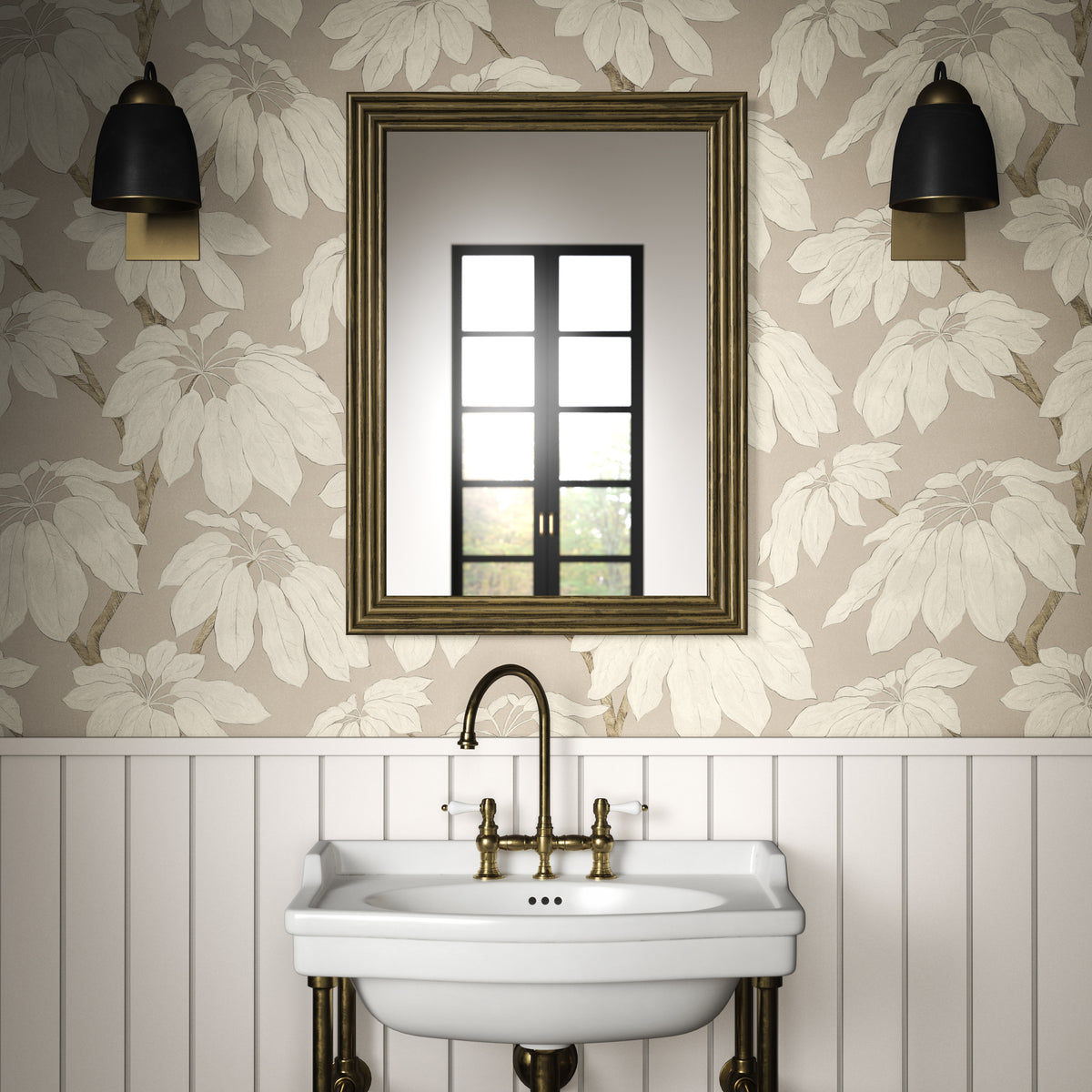 Pondicherry Wallpaper in Clay color - pattern number PWC100019.106.0 - by The Pure Edit in the Sustainable Wallcovering collection