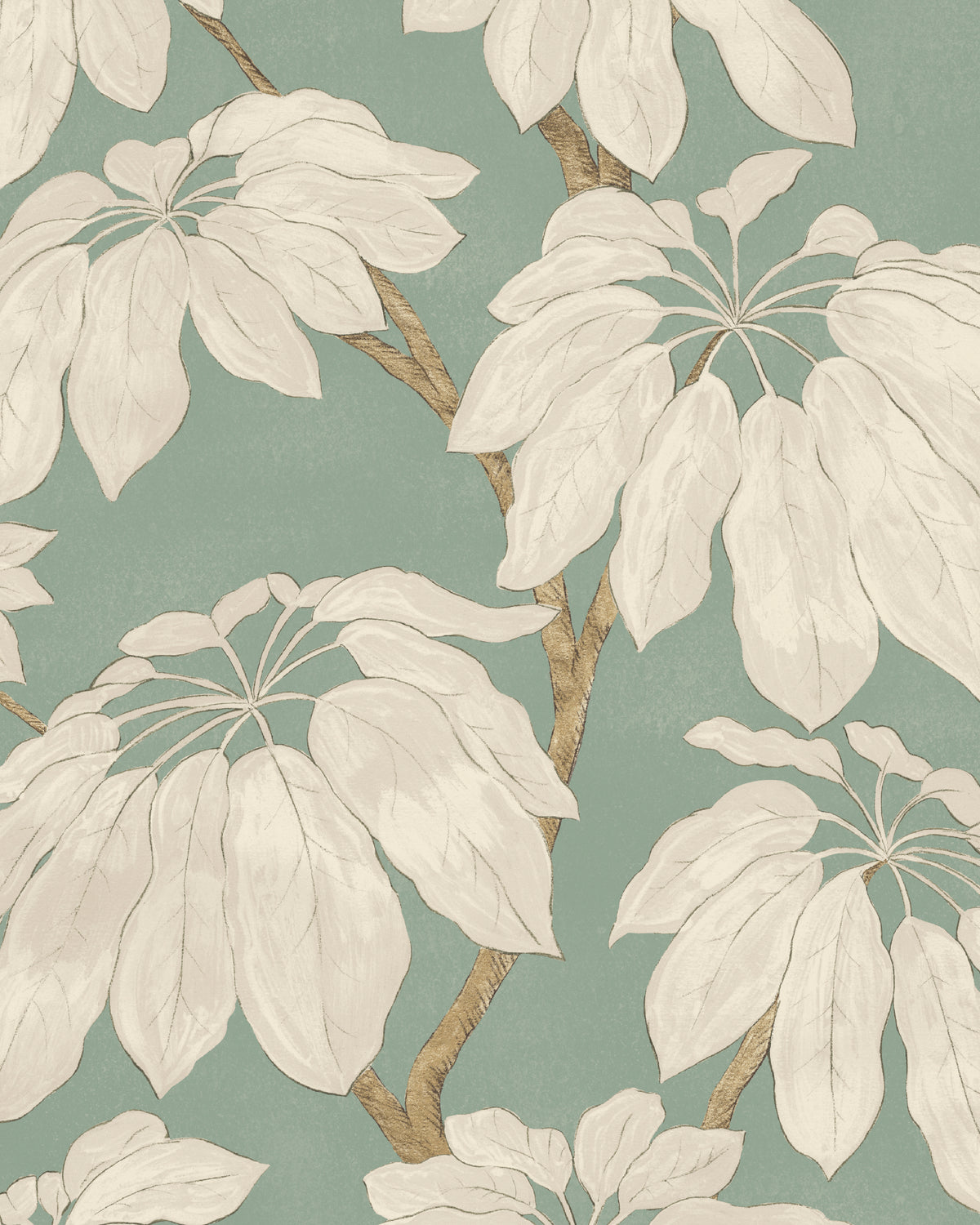 Pondicherry Wallpaper in Soft Teal color - pattern number PWC100019.35.0 - by The Pure Edit in the Sustainable Wallcovering collection