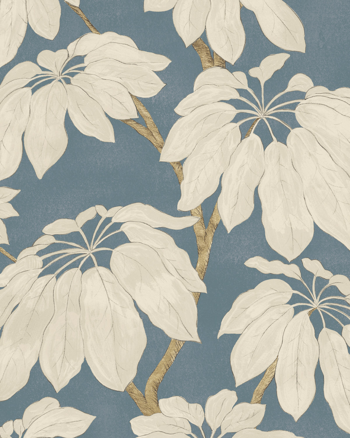Pondicherry Wallpaper in Denim color - pattern number PWC100019.516.0 - by The Pure Edit in the Sustainable Wallcovering collection