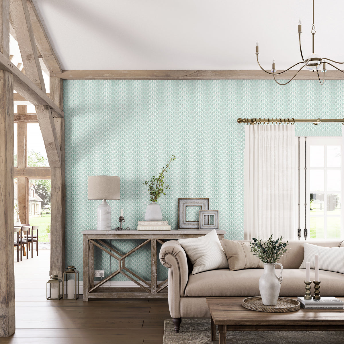 Sumana Wallpaper in Mineral color - pattern number PWC100021.13.0 - by The Pure Edit in the Sustainable Wallcovering collection