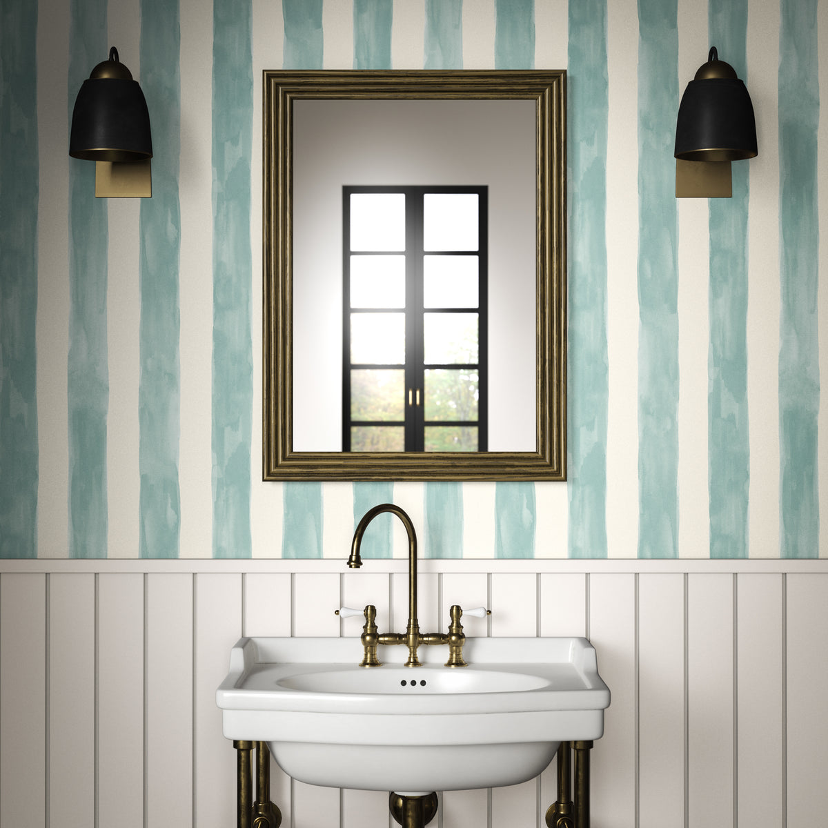 Tassa Grande Wallpaper in Surf color - pattern number PWC100023.13.0 - by The Pure Edit in the Sustainable Wallcovering collection