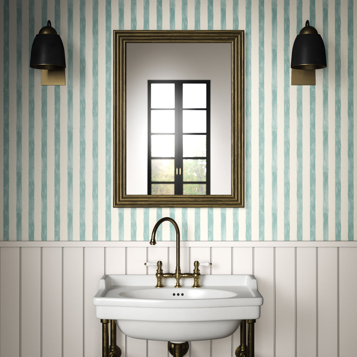 Tassa Petite Wallpaper in Surf color - pattern number PWC100024.13.0 - by The Pure Edit in the Sustainable Wallcovering collection