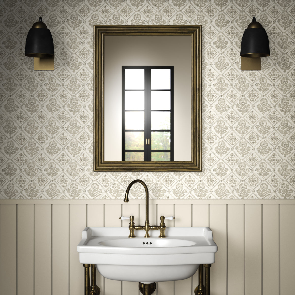 Watika Wallpaper in Pebble color - pattern number PWC100025.106.0 - by The Pure Edit in the Sustainable Wallcovering collection
