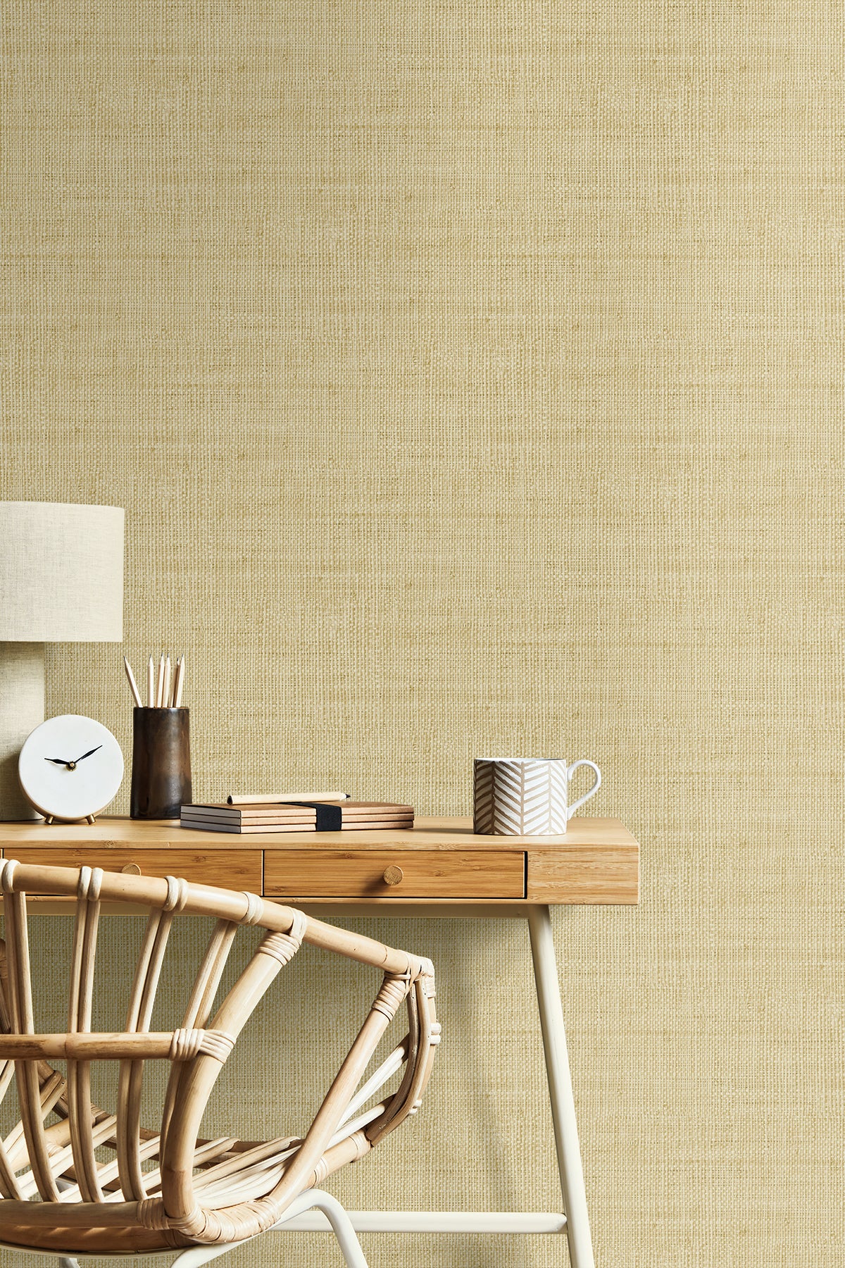 Wild Bind wallpaper in sand color - pattern number RA40303 - by Seabrook in the Raffia collection