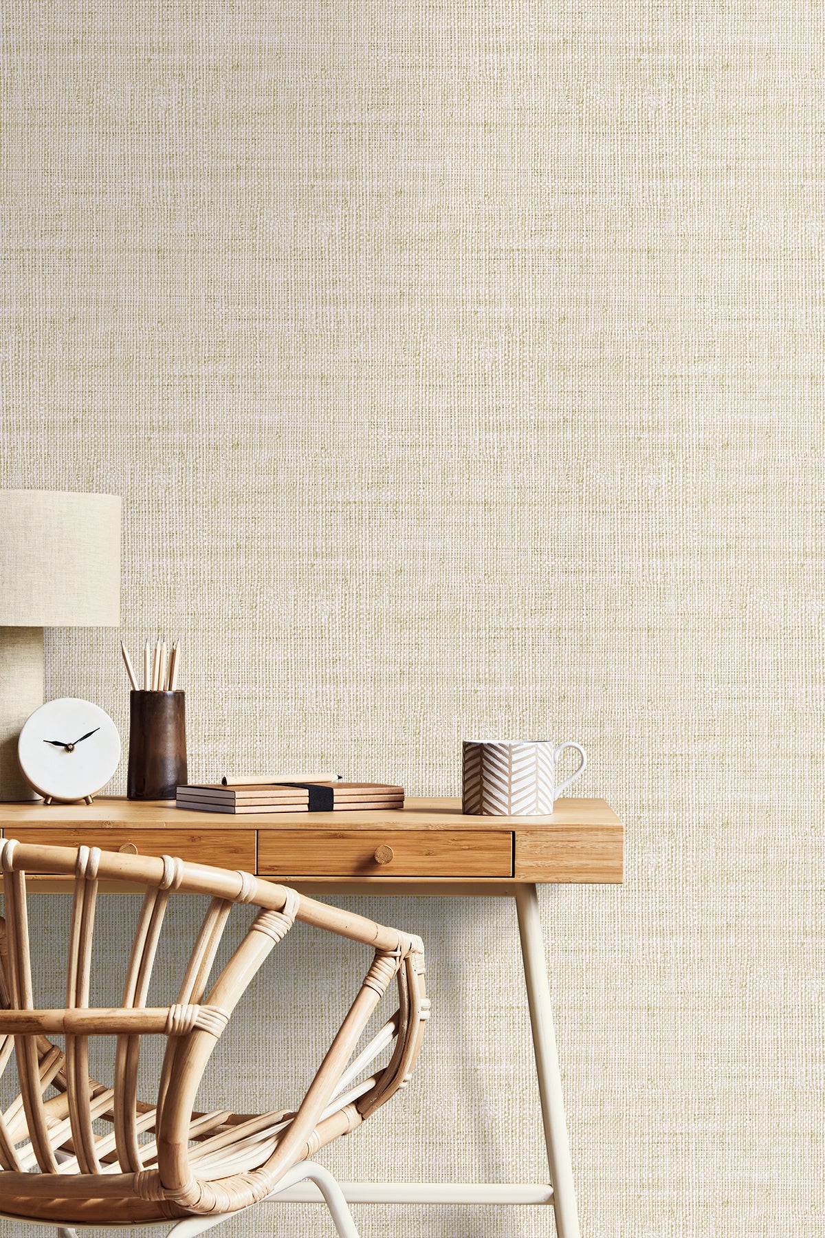Wild Bind wallpaper in ivory color - pattern number RA40311 - by Seabrook in the Raffia collection