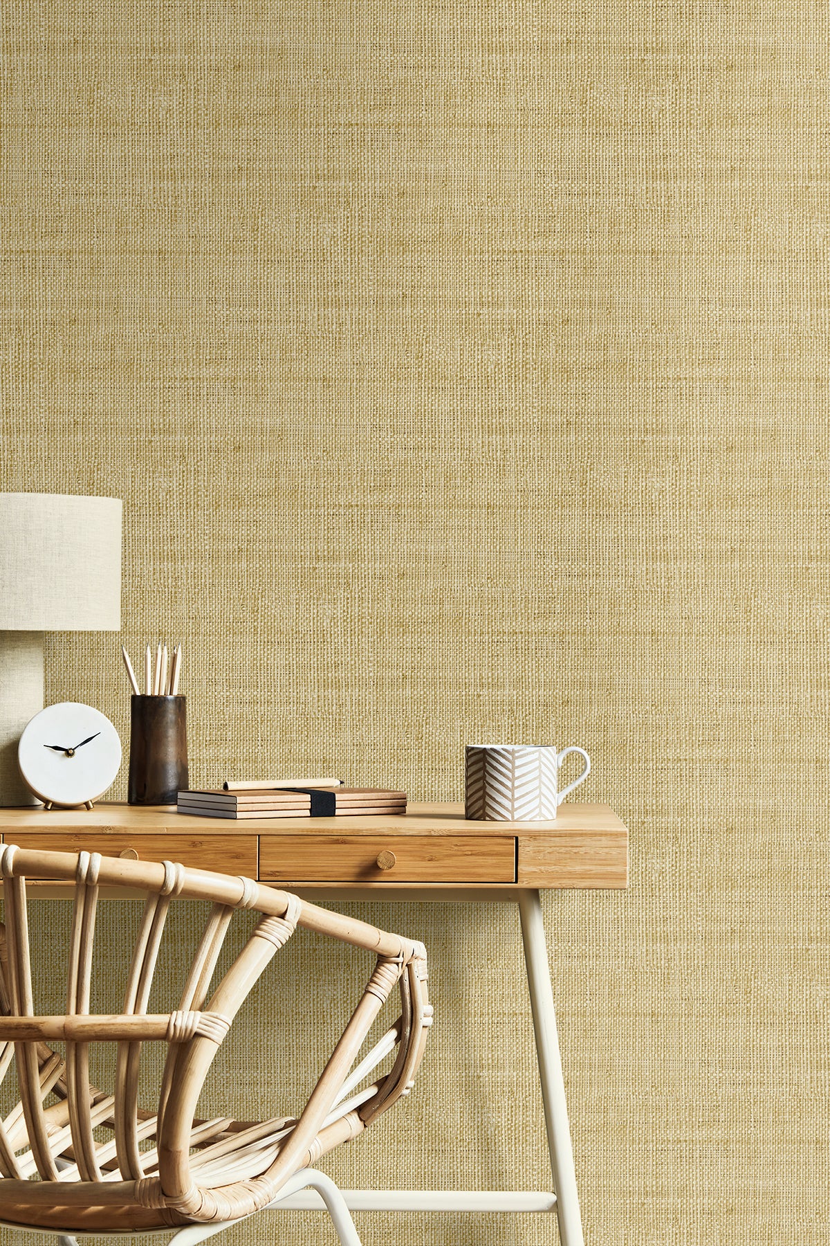 Wild Bind wallpaper in honey color - pattern number RA40314 - by Seabrook in the Raffia collection