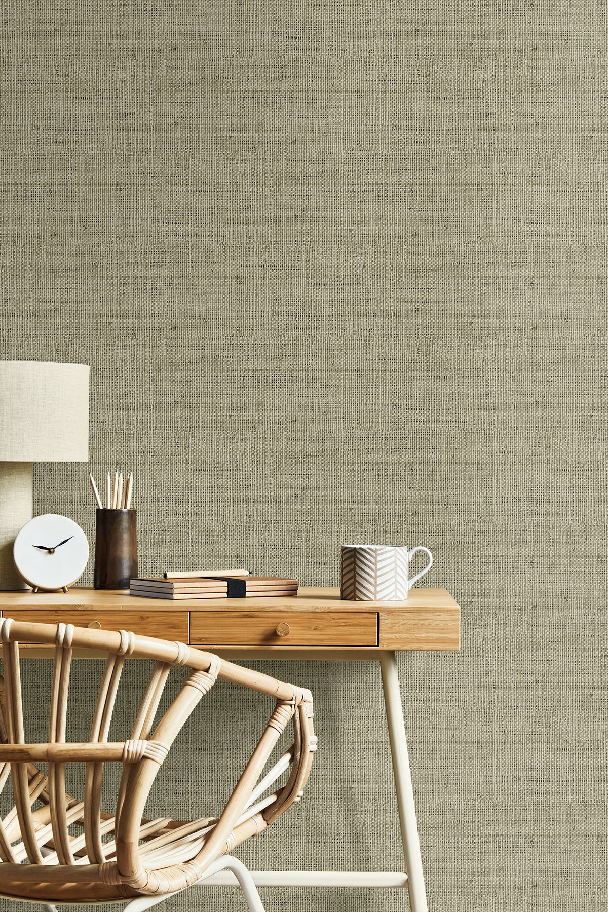 Wild Bind wallpaper in taupe color - pattern number RA40317 - by Seabrook in the Raffia collection