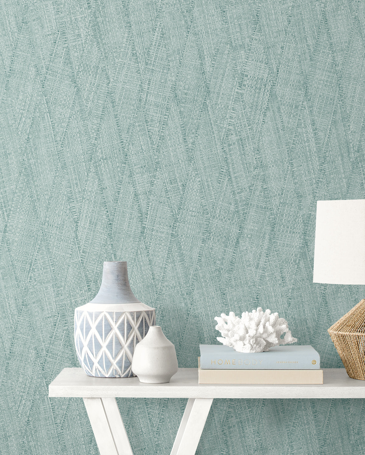 Sun Woven wallpaper in dew drop color - pattern number RA41218 - by Seabrook in the Raffia collection
