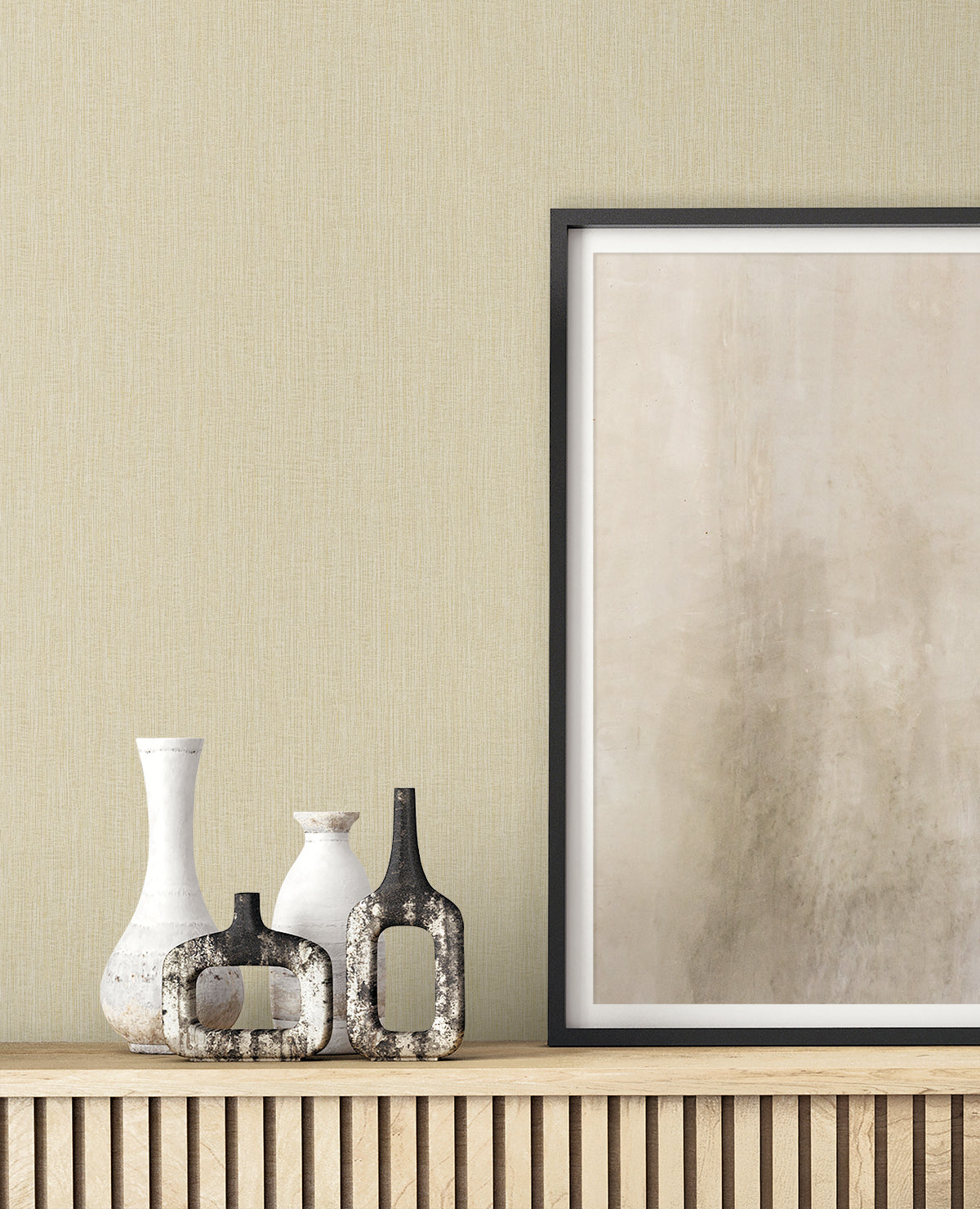 Natural Tether wallpaper in almond color - pattern number RA41519 - by Seabrook in the Raffia collection