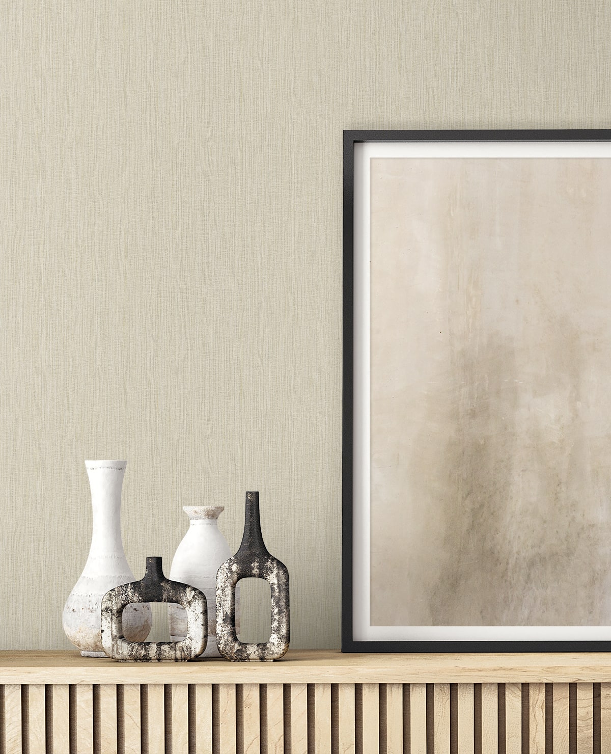 Natural Tether wallpaper in foam color - pattern number RA41527 - by Seabrook in the Raffia collection