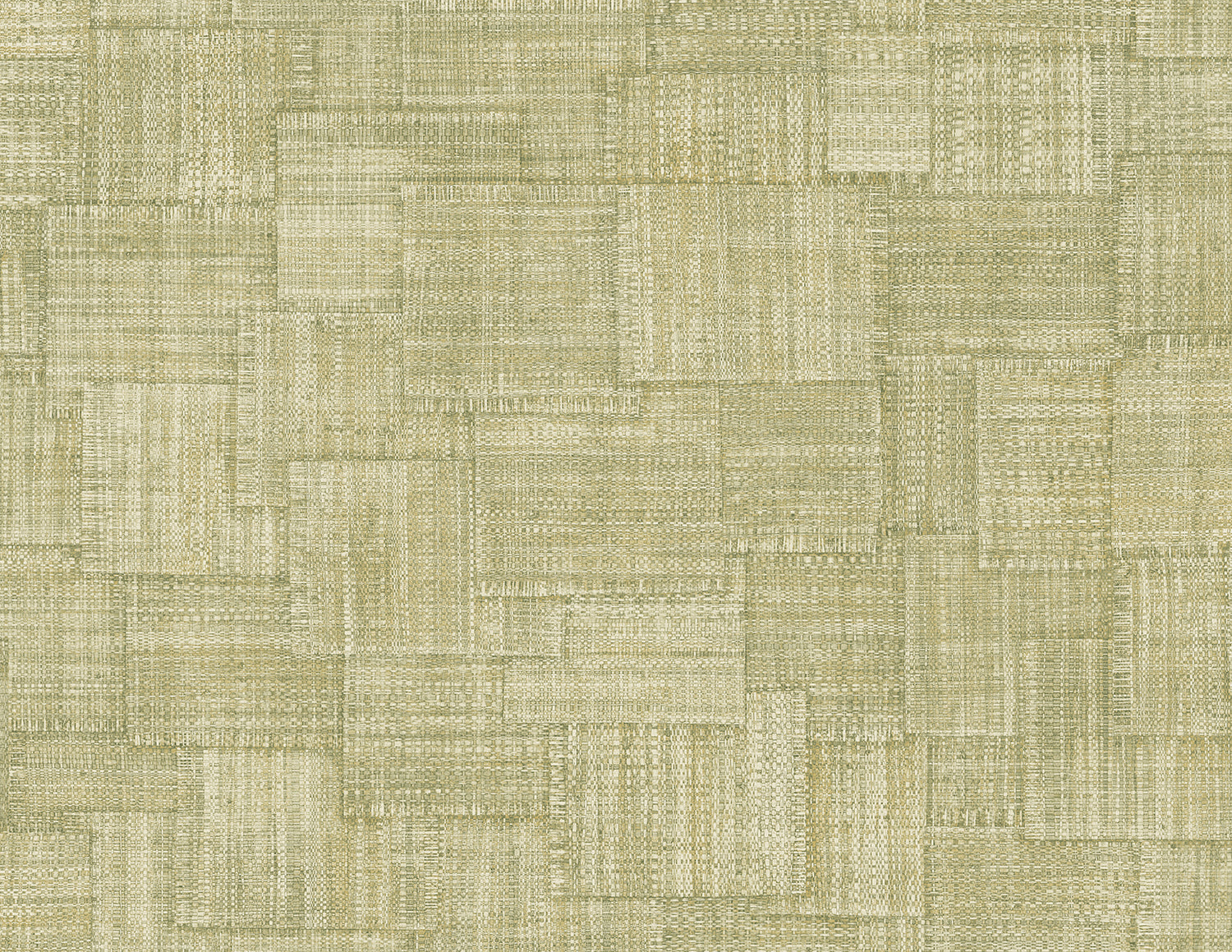 Woven Blocks wallpaper in straw green color - pattern number RA41717 - by Seabrook in the Raffia collection